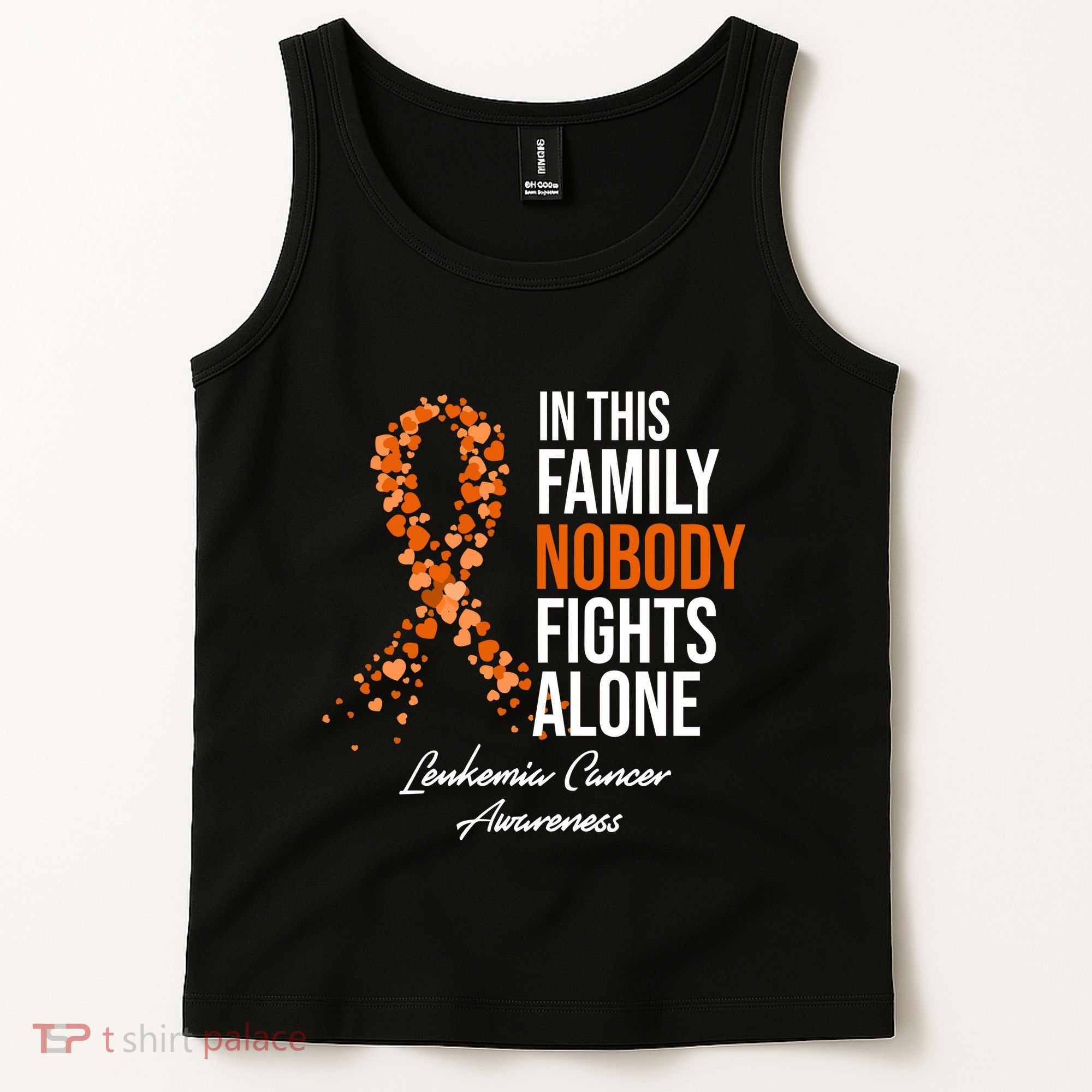 Leukemia Cancer In This Family Nobody Fights Alone Tank Top