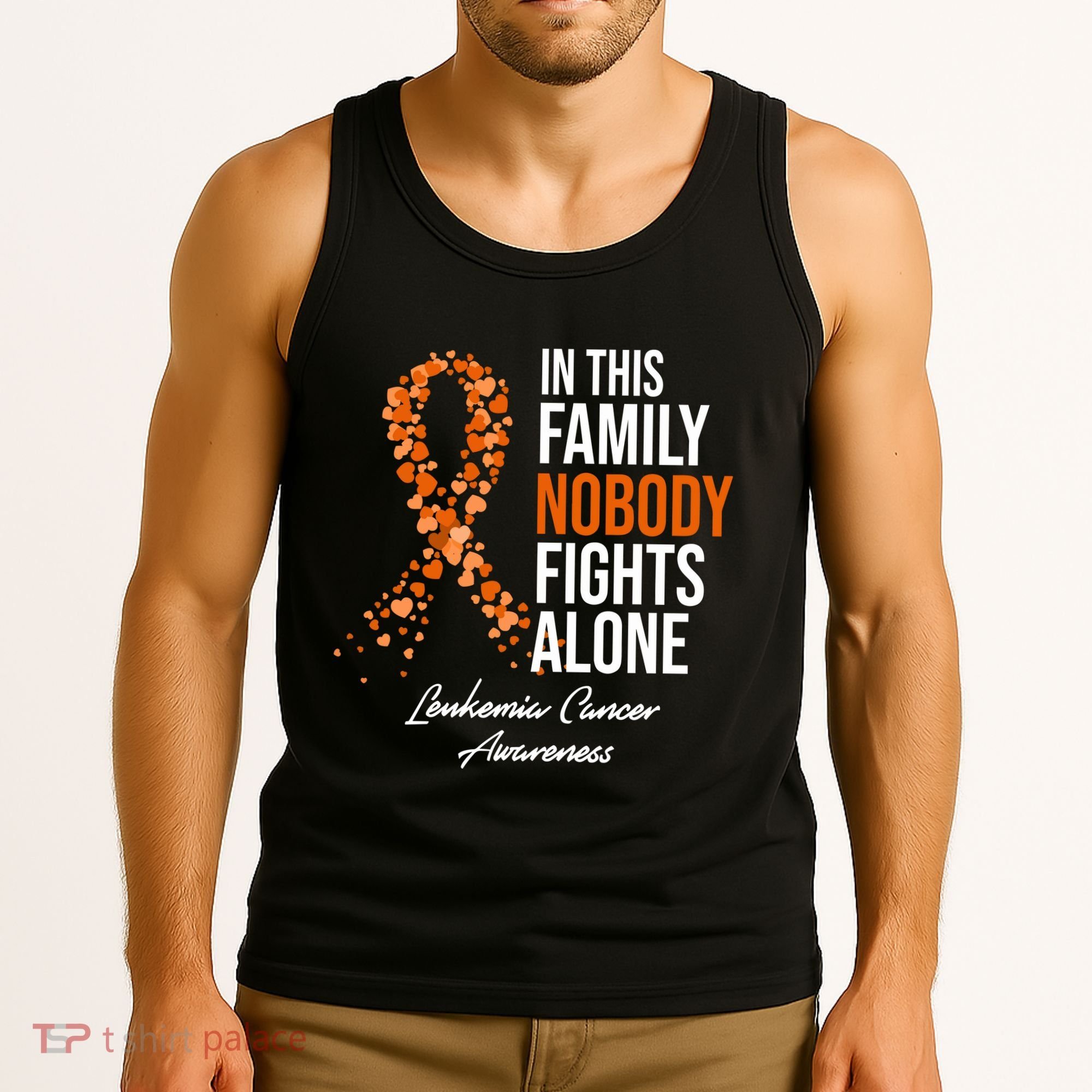 Leukemia Cancer In This Family Nobody Fights Alone Tank Top