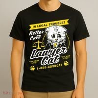 Lawyer Cat I'm Not A Cat Kitten Filter T-Shirt thumb 3
