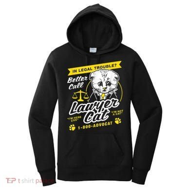 Lawyer Cat I'm Not A Cat Kitten Filter Women's Hoodie