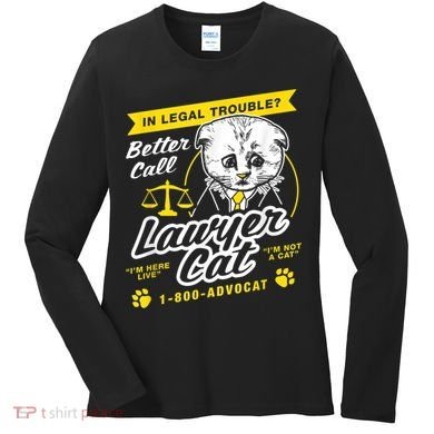 Lawyer Cat I'm Not A Cat Kitten Filter Women's Long Sleeve Shirt
