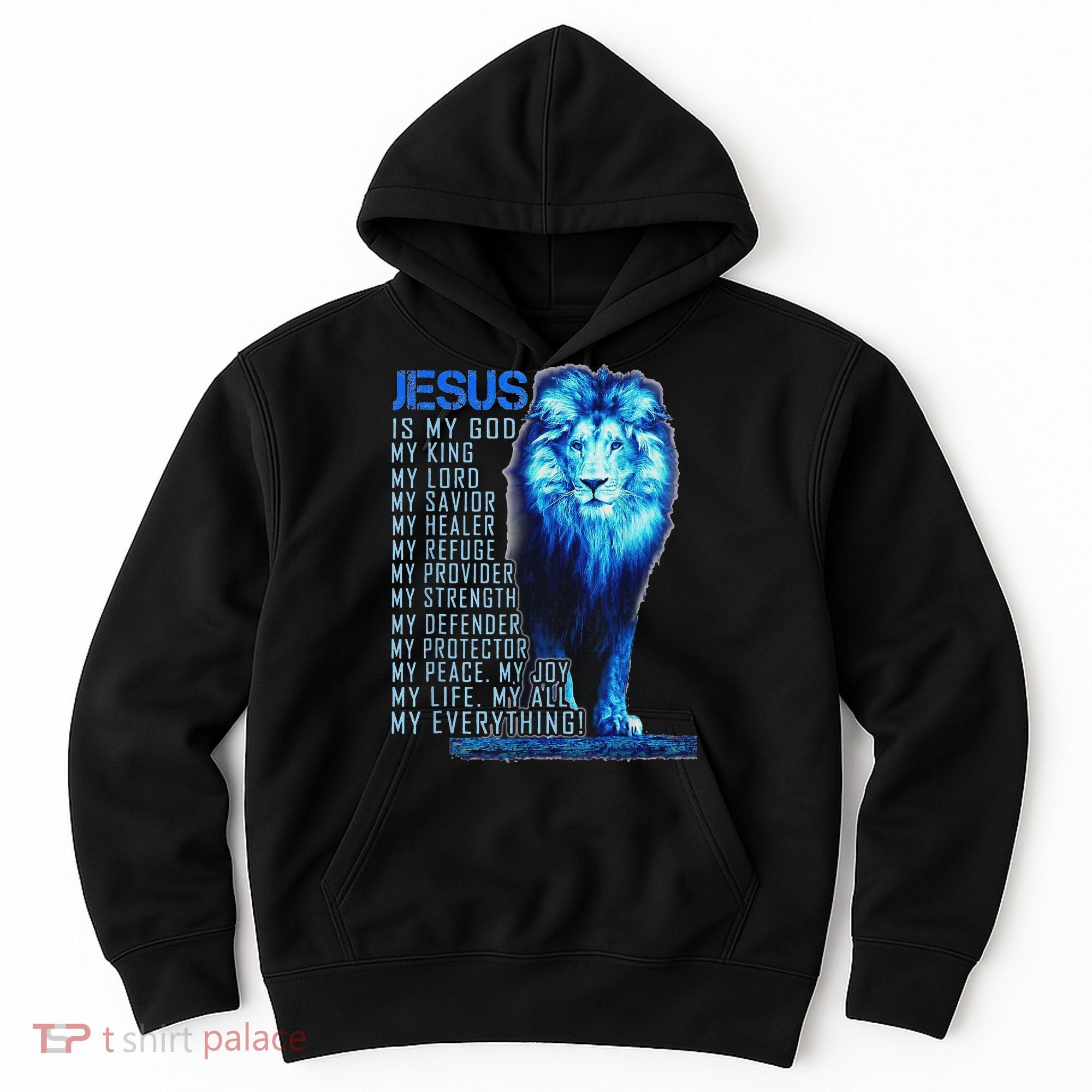 Lion Christian Jesus Is My God King Lord And Savior Hoodie