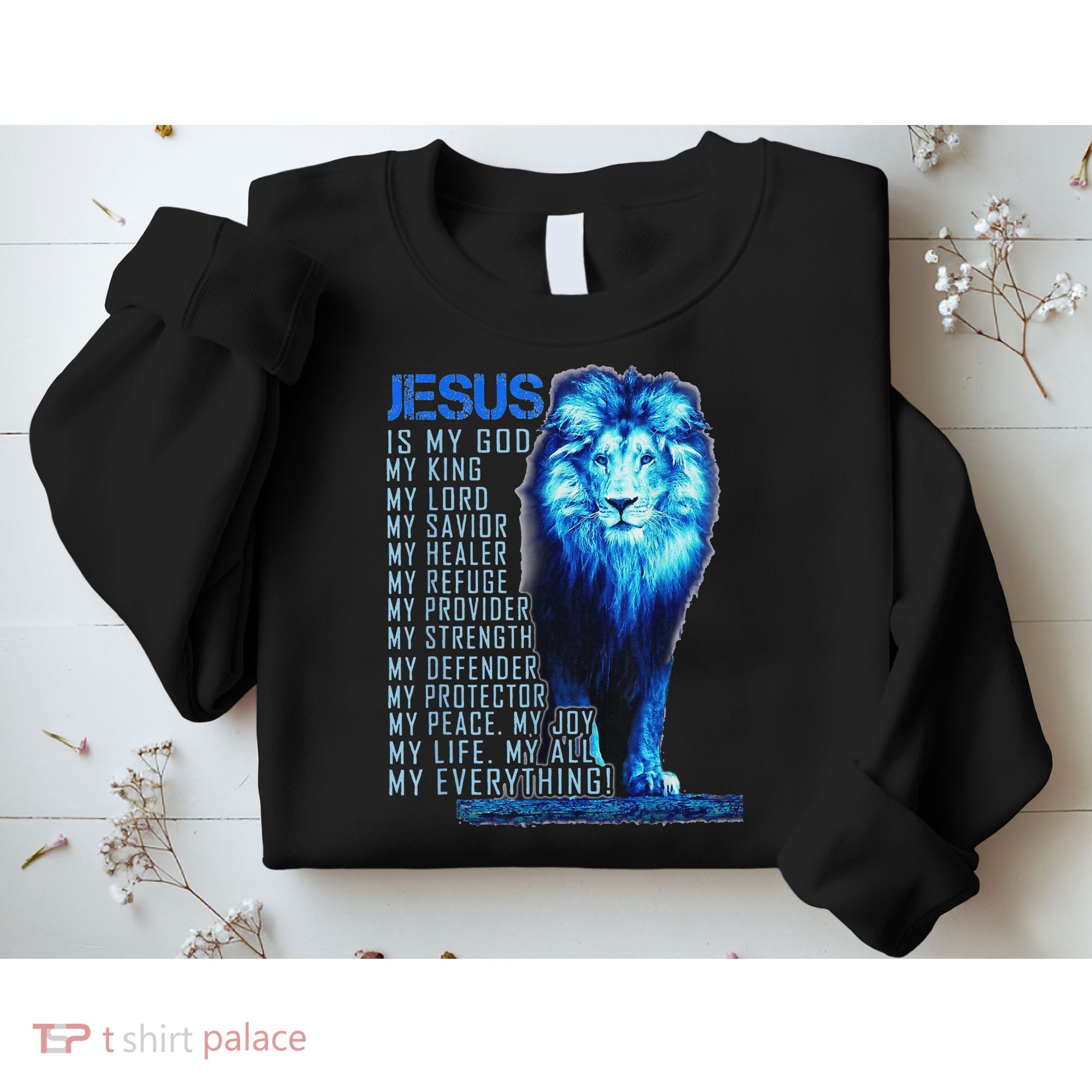 Lion Christian Jesus Is My God King Lord And Savior Sweatshirt