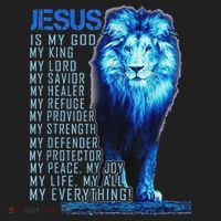 Lion Christian Jesus Is My God King Lord And Savior Tumbler thumb 3