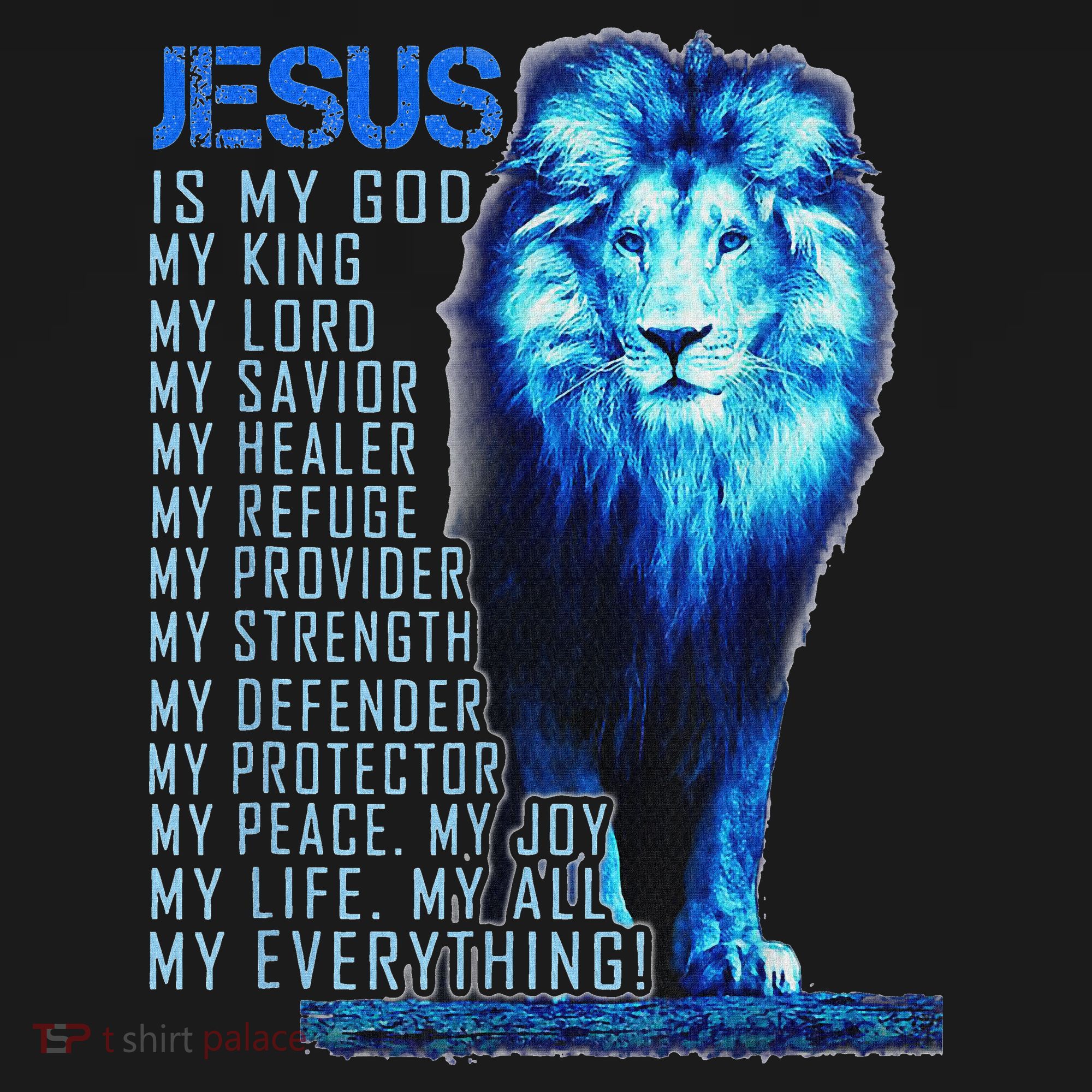Lion Christian Jesus Is My God King Lord And Savior Toddler Hoodie