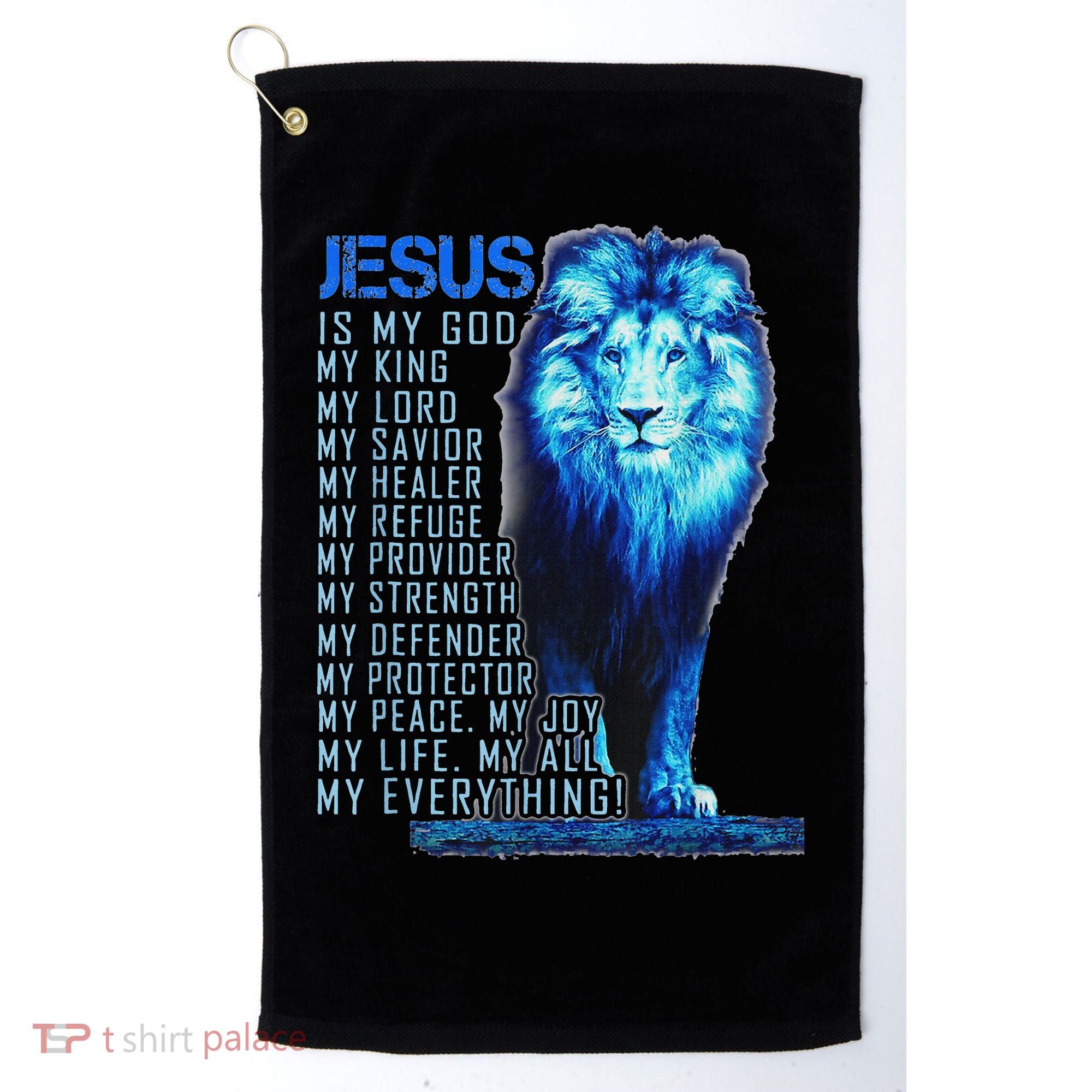 Lion Christian Jesus Is My God King Lord And Savior Golf Towel