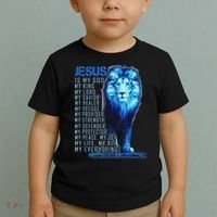 Lion Christian Jesus Is My God King Lord And Savior Toddler T-Shirt thumb 2