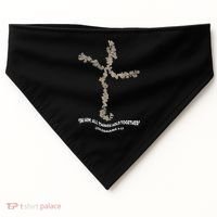 Laminin Christian Jesus Cross USA-Made Doggie Bandana thumb 0