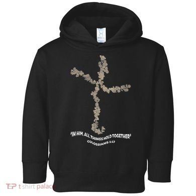 Laminin Christian Jesus Cross Toddler Hoodie