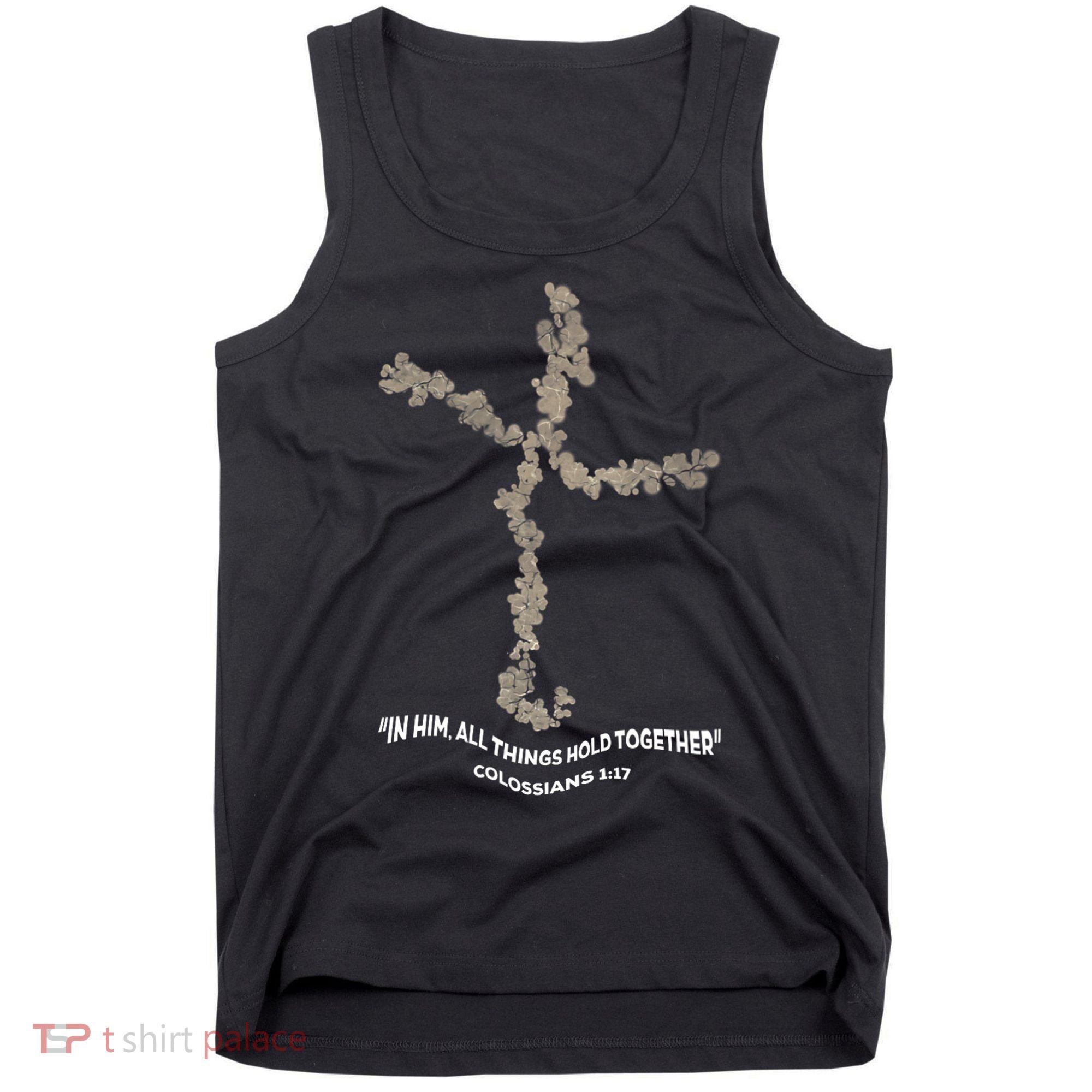 Laminin Christian Jesus Cross Tank Top
