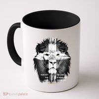 Lion Cross Jesus Christian Lord God Believer Gift Coffee Mug thumb 0