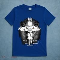 Lion Cross Jesus Christian Lord God Believer Gift T-Shirt thumb 5