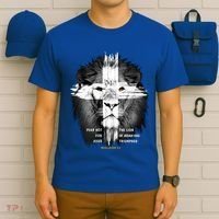 Lion Cross Jesus Christian Lord God Believer Gift T-Shirt thumb 6