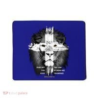 Lion Cross Jesus Christian Lord God Believer Gift Mousepad thumb 0
