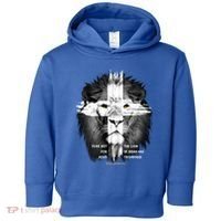 Lion Cross Jesus Christian Lord God Believer Gift Toddler Hoodie thumb 0