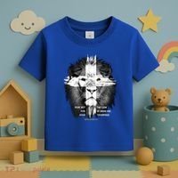 Lion Cross Jesus Christian Lord God Believer Gift Toddler T-Shirt thumb 3