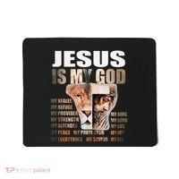Lion Christian Jesus Is My God Lord King Savior Good Friday Mousepad thumb 0