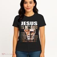 Lion Christian Jesus Is My God Lord King Savior Good Friday Women's T-Shirt thumb 4