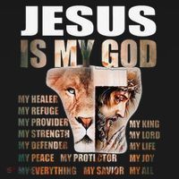 Lion Christian Jesus Is My God Lord King Savior Good Friday Kids Hoodie thumb 5