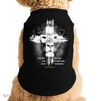 Lion Cross Jesus Christian Lord God Believer Gift Doggie Tank thumb 0
