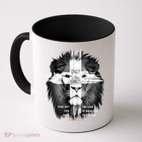 Lion Cross Jesus Christian Lord God Believer Gift Coffee Mug thumb 0