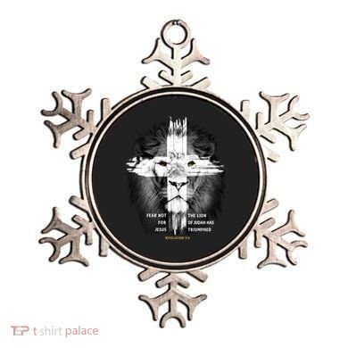 Lion Cross Jesus Christian Lord God Believer Gift Ornament
