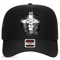 Lion Cross Jesus Christian Lord God Believer Gift Hat thumb 0