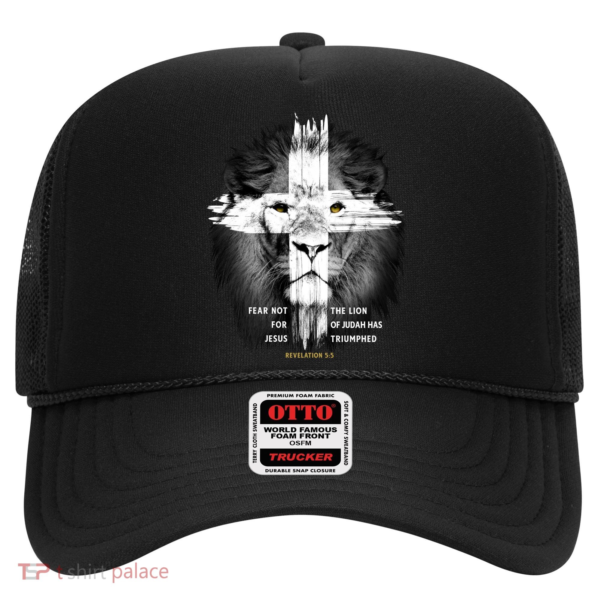 Lion Cross Jesus Christian Lord God Believer Gift Hat