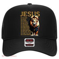 Lion Christian Jesus Is My God King Lord And Savior Hat thumb 0