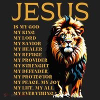 Lion Christian Jesus Is My God King Lord And Savior Hat thumb 2
