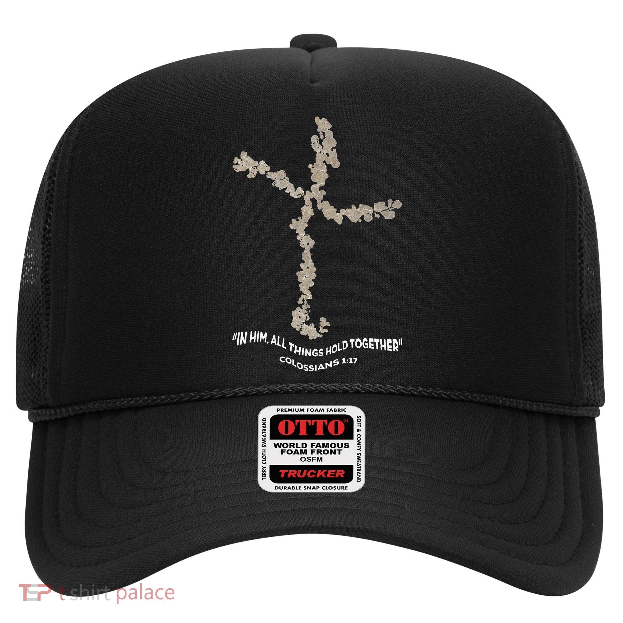 Laminin Christian Jesus Cross Hat