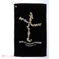 Laminin Christian Jesus Cross Golf Towel thumb 0