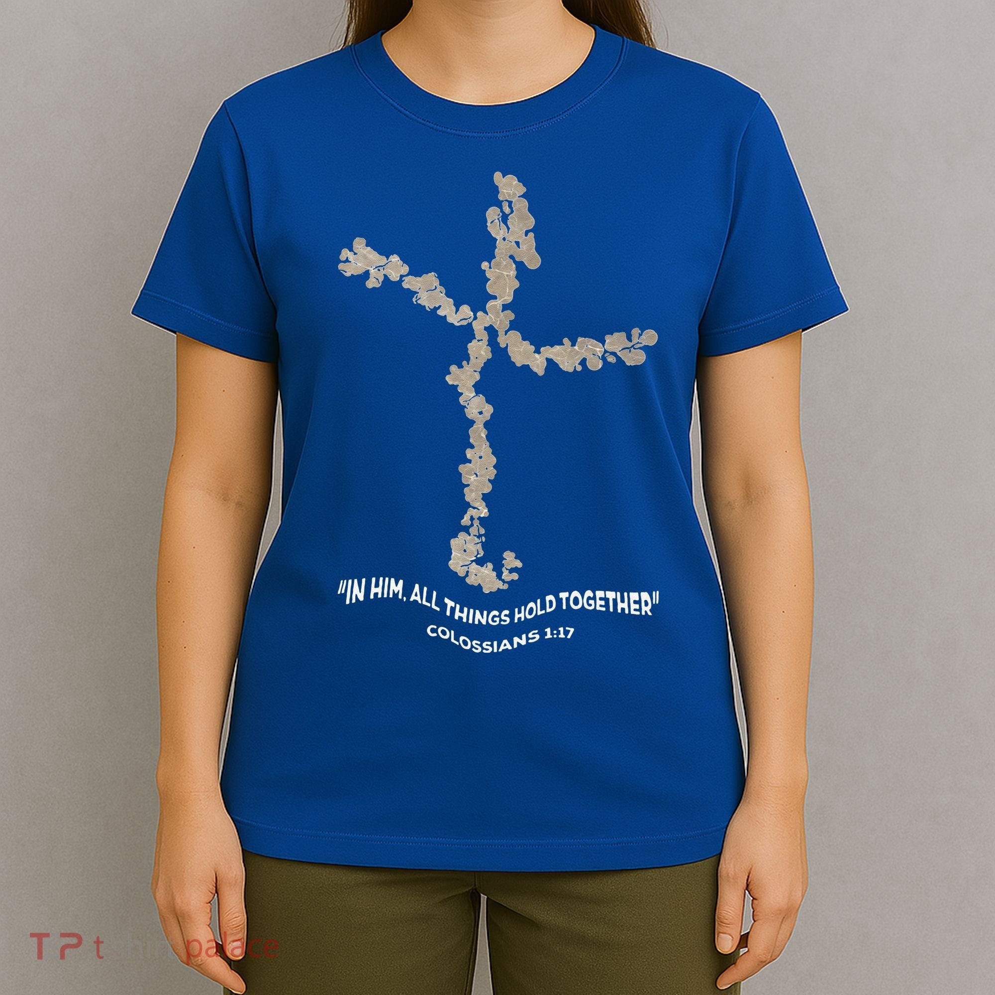 Laminin Christian Jesus Cross T-Shirt