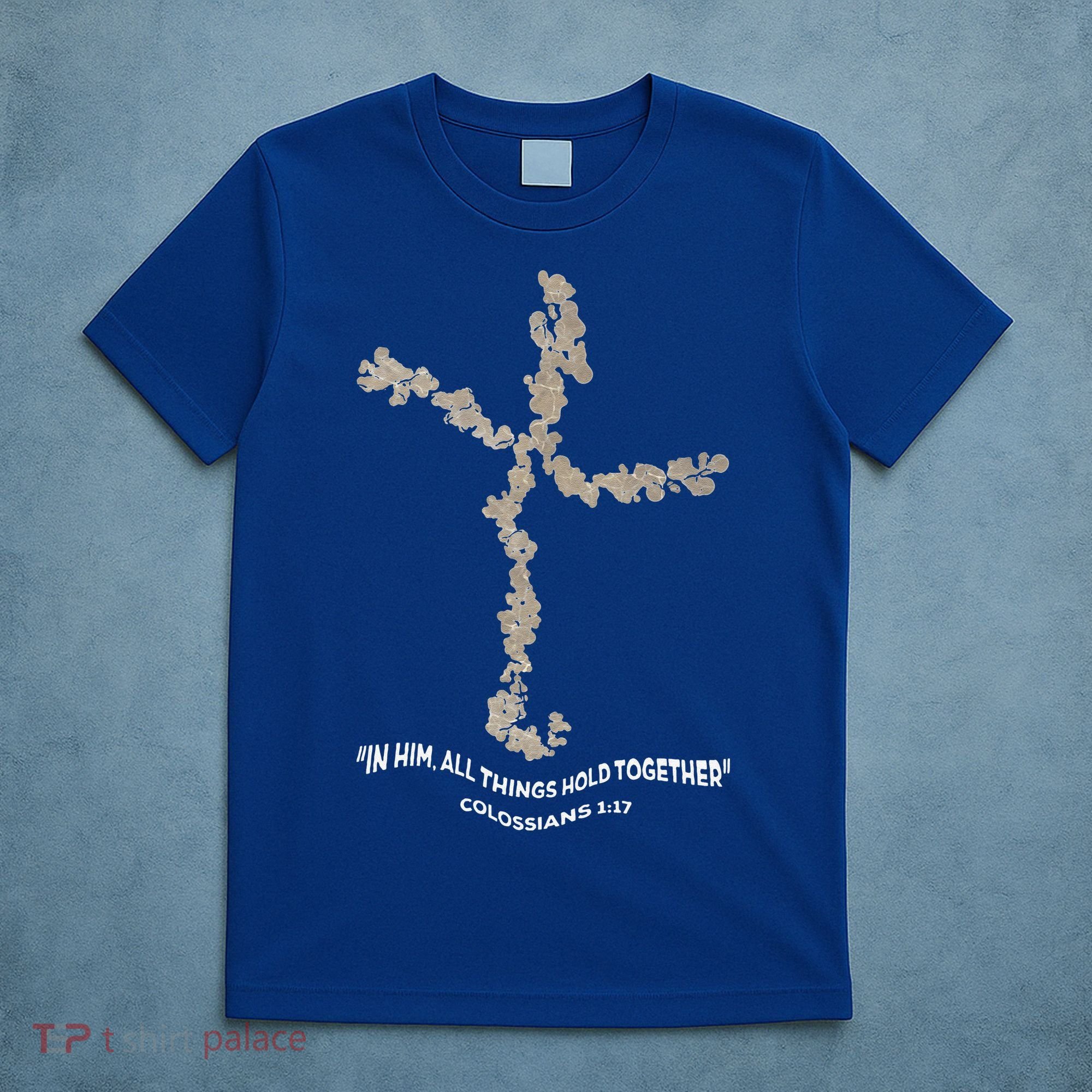 Laminin Christian Jesus Cross T-Shirt