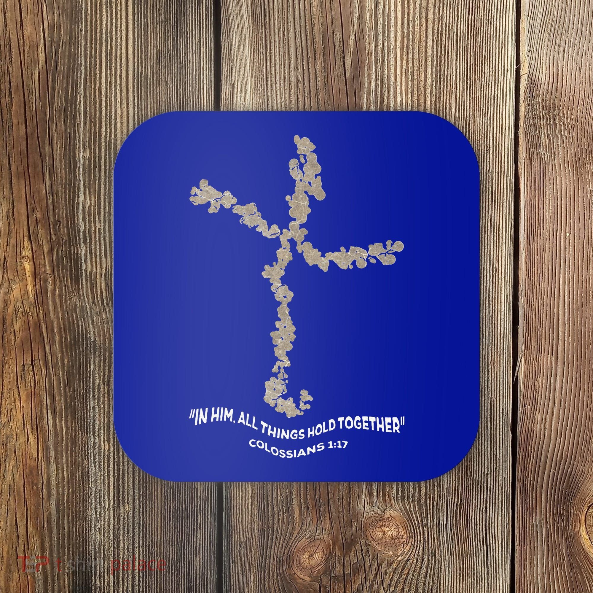 Laminin Christian Jesus Cross Coaster