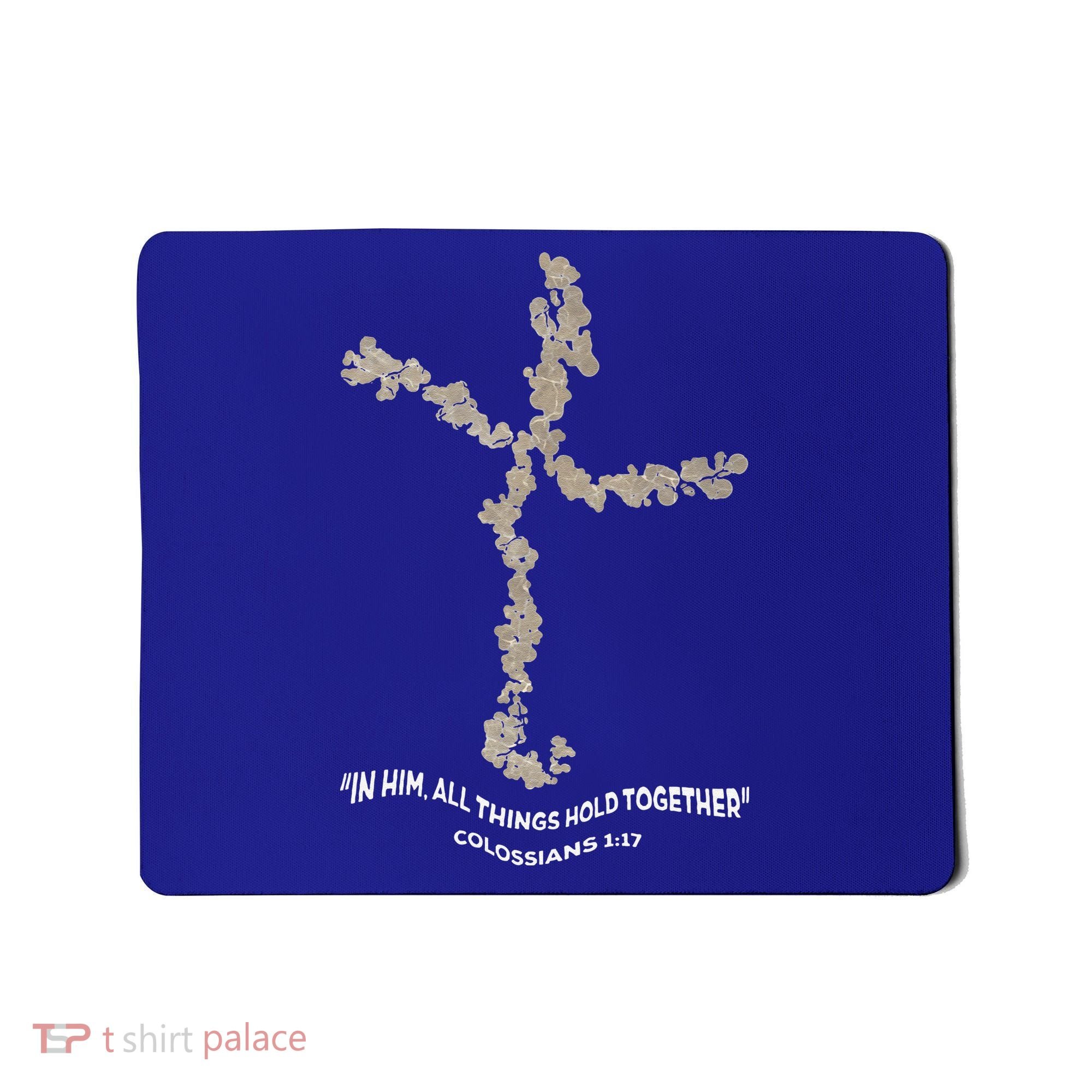 Laminin Christian Jesus Cross Mousepad