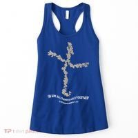 Laminin Christian Jesus Cross Women's Tank Top thumb 0