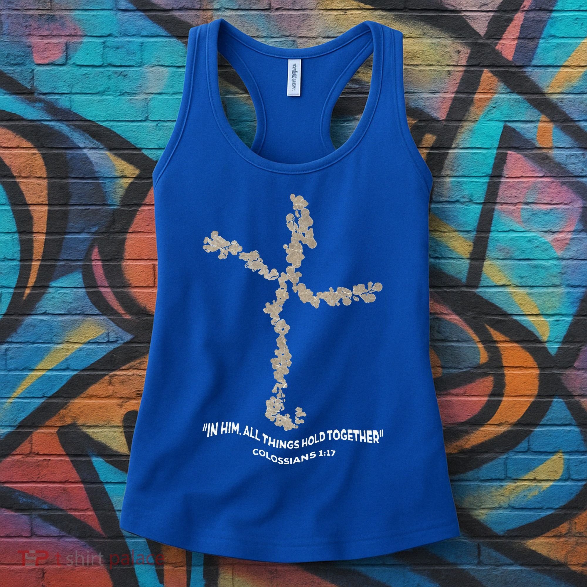 Laminin Christian Jesus Cross Women's Tank Top