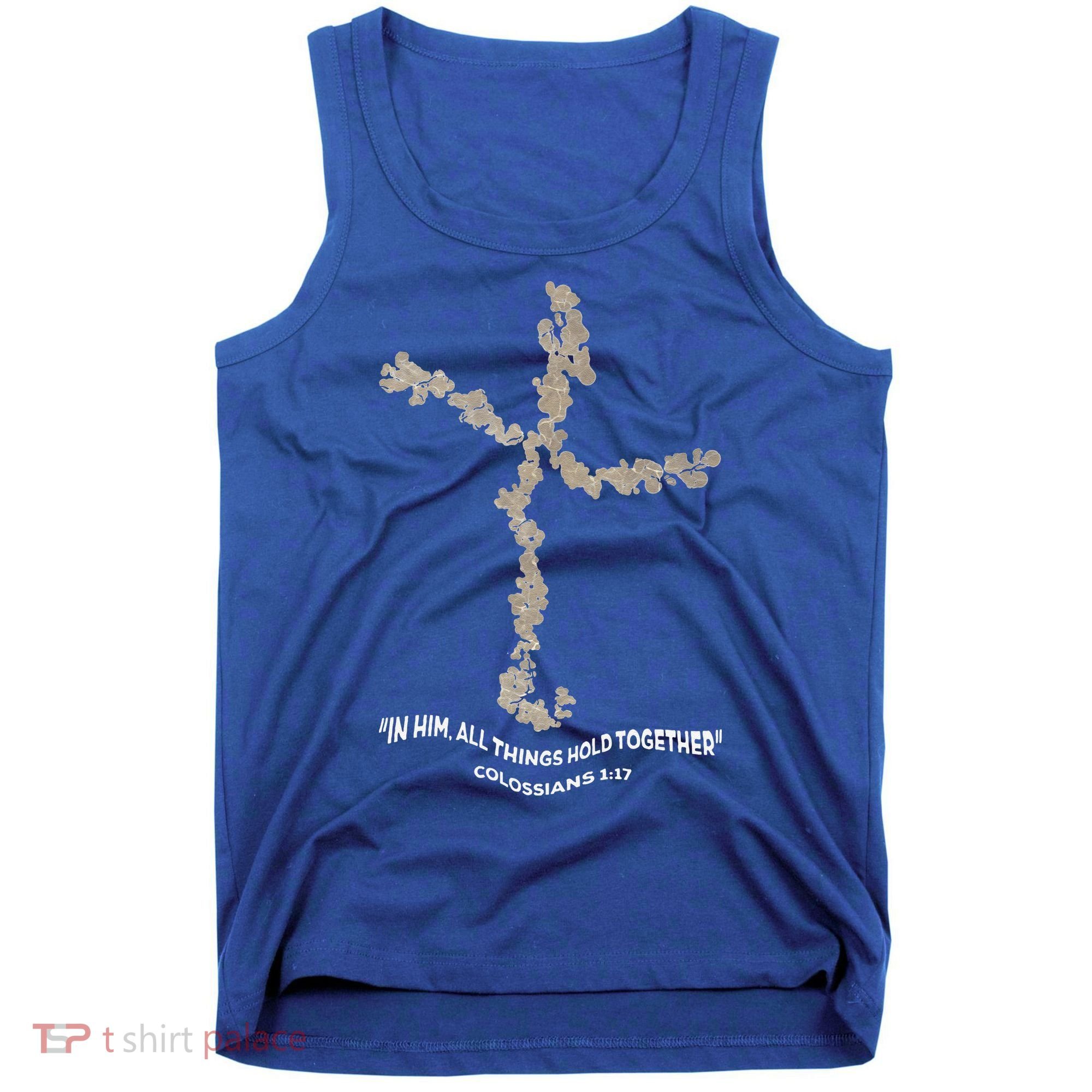 Laminin Christian Jesus Cross Tank Top