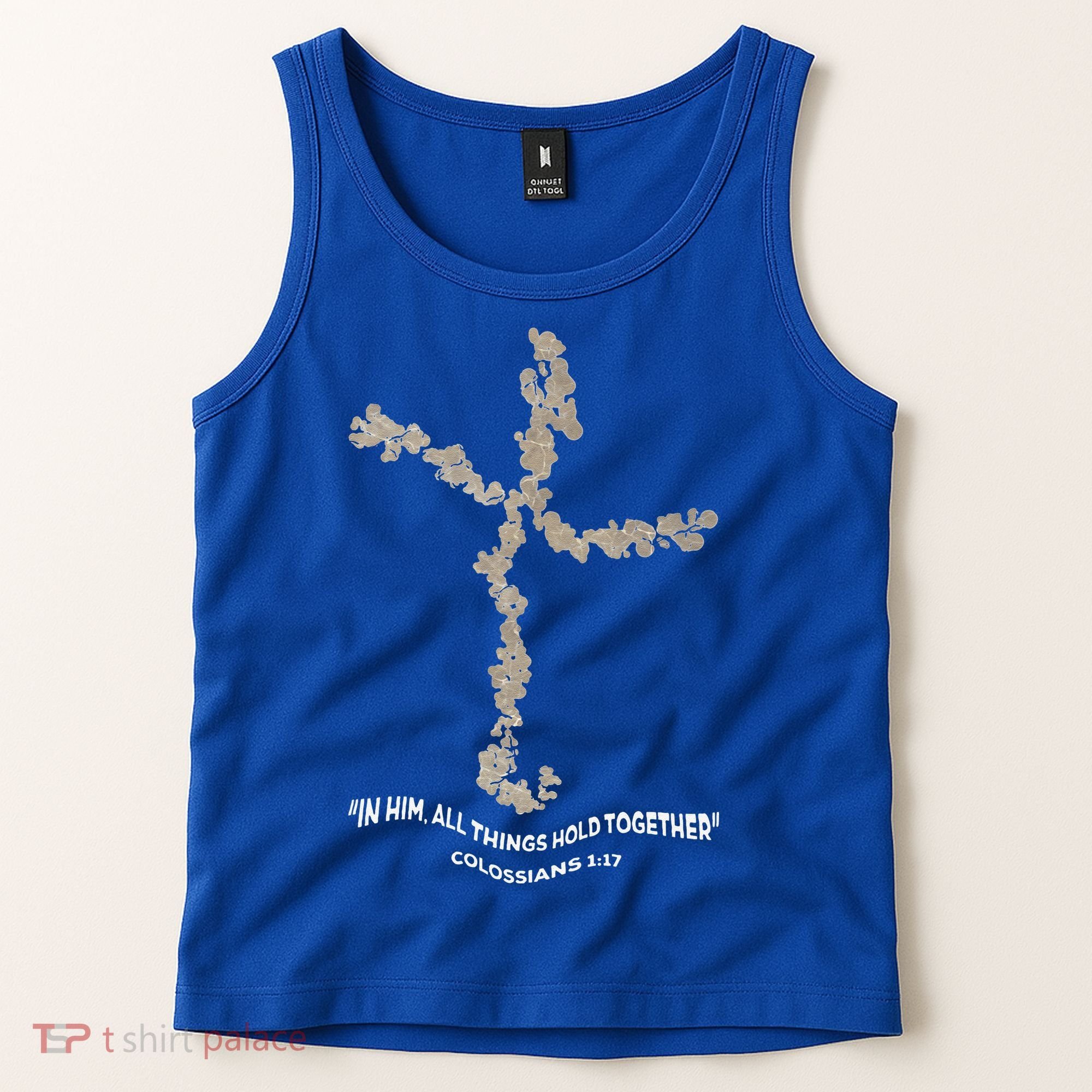 Laminin Christian Jesus Cross Tank Top