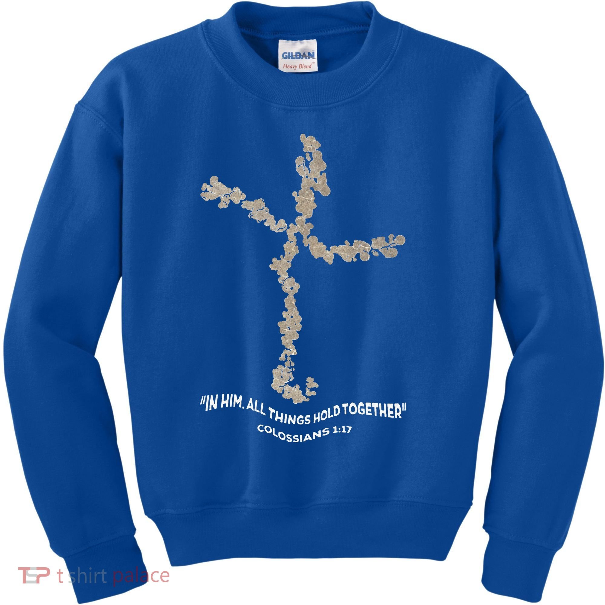 Laminin Christian Jesus Cross Kids Sweatshirt