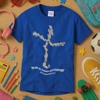 Laminin Christian Jesus Cross Kids T-Shirt thumb 3