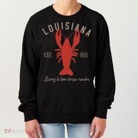 Louisiana Crawfish Laissez Le Bon Temps Rouler Women's Sweatshirt thumb 0
