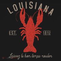 Louisiana Crawfish Laissez Le Bon Temps Rouler Coaster thumb 2