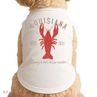 Louisiana Crawfish Laissez Le Bon Temps Rouler Doggie Tank thumb 0