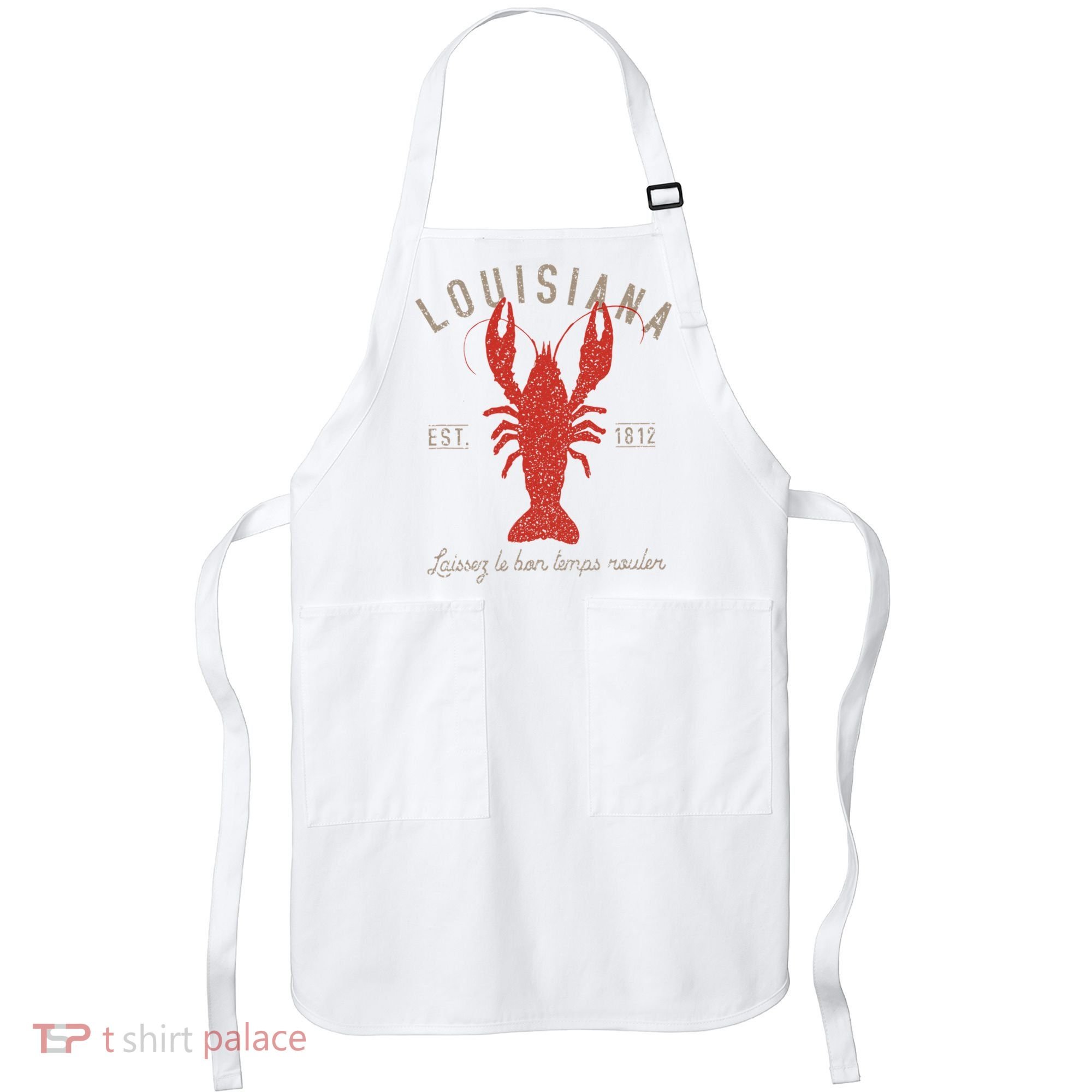 Louisiana Crawfish Laissez Le Bon Temps Rouler Apron