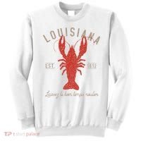 Louisiana Crawfish Laissez Le Bon Temps Rouler Sweatshirt thumb 0