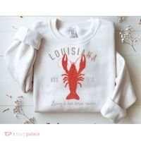Louisiana Crawfish Laissez Le Bon Temps Rouler Sweatshirt thumb 2