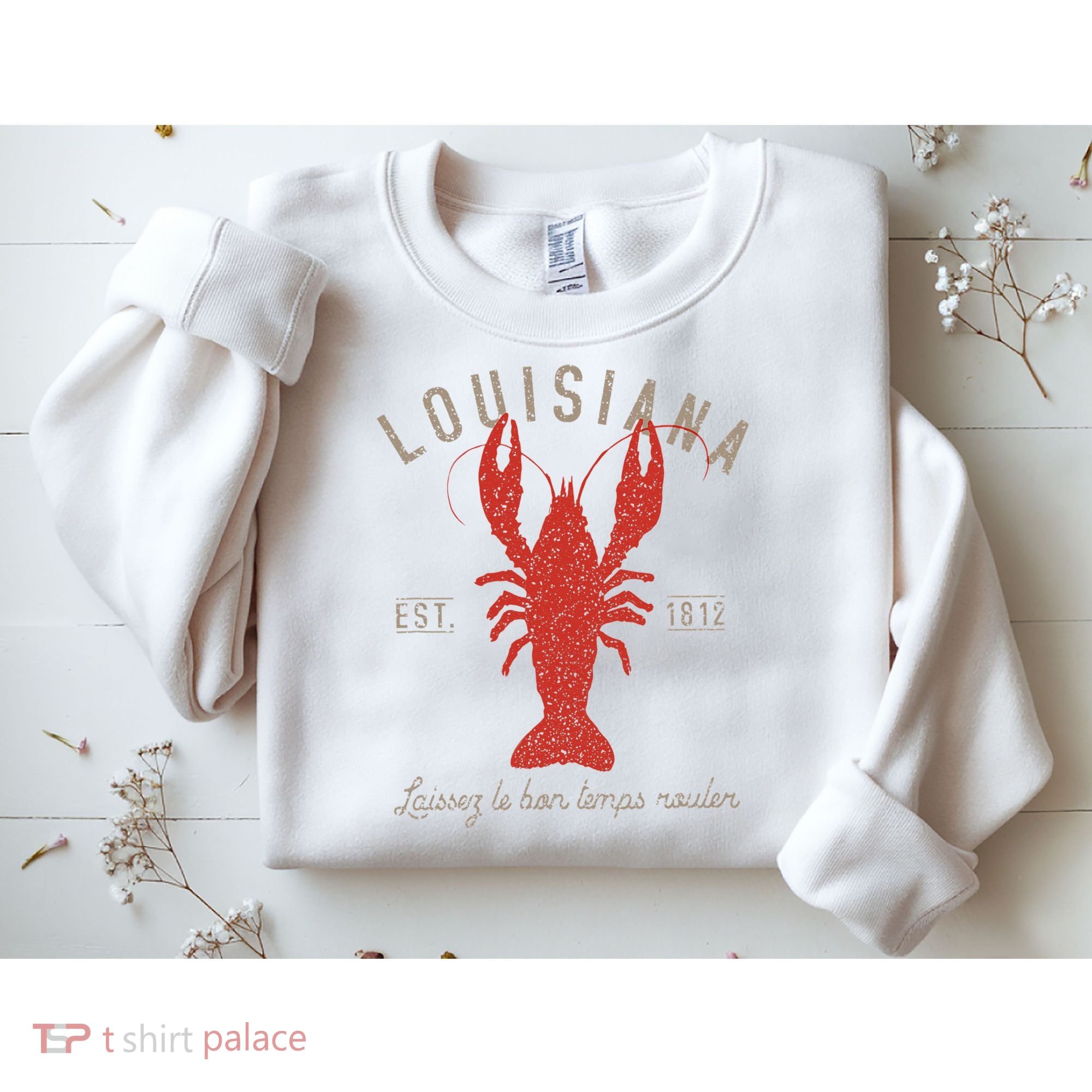 Louisiana Crawfish Laissez Le Bon Temps Rouler Sweatshirt