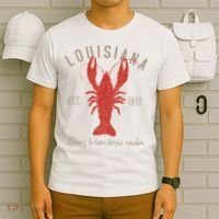 Louisiana Crawfish Laissez Le Bon Temps Rouler T-Shirt thumb 6